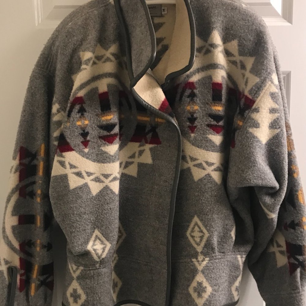 Southwest Blanket Blouson Jacket,  Women's SIZE M by Lorenzo of Santa Fe